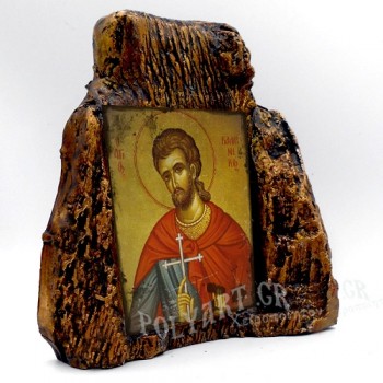 ΑΓΙΟΣ ΚΑΛΛΙΝΙΚΟΣ – Εικόνα σε Πέτρα (Μεσαία 13cm)