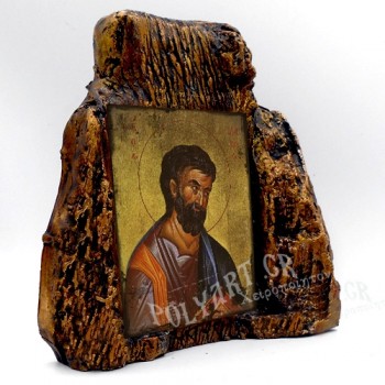 ΑΓΙΟΣ ΜΑΡΚΟΣ – Εικόνα σε Πέτρα (Μεσαία 13cm)