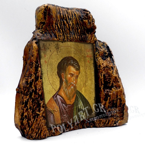 ΑΓΙΟΣ ΜΑΤΘΑΙΟΣ – Εικόνα σε Πέτρα (Μεσαία 13cm)