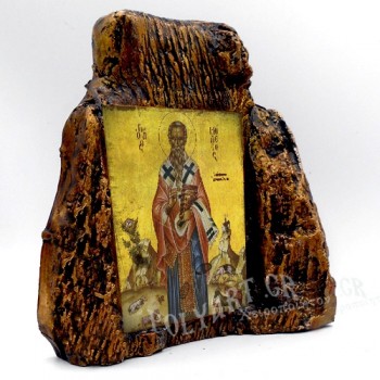 ΑΓΙΟΣ ΜΟΔΕΣΤΟΣ – Εικόνα σε Πέτρα (Μεσαία 13cm)