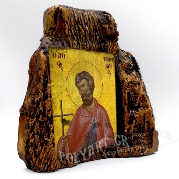 ΑΓΙΟΣ ΠΕΡΙΚΛΗΣ – Εικόνα σε Πέτρα (Μεσαία 13cm)