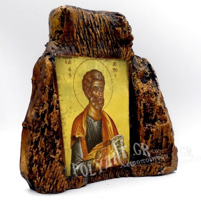 ΑΓΙΟΣ ΠΕΤΡΟΣ – Εικόνα σε Πέτρα (Μεσαία 13cm)