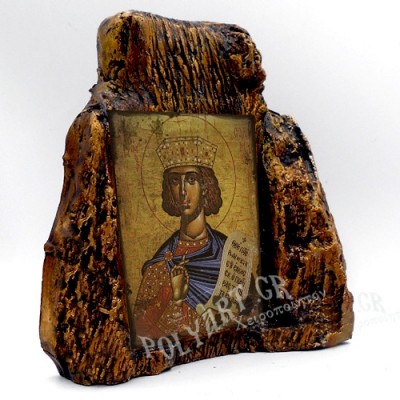 ΑΓΙΟΣ ΣΟΛΟΜΩΝ – Εικόνα σε Πέτρα (Μεσαία 13cm)