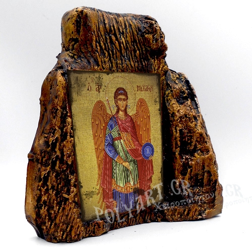 ΑΡΧΑΓΓΕΛΛΟΣ ΜΙΧΑΗΛ – Εικόνα σε Πέτρα (Μεσαία 13cm)