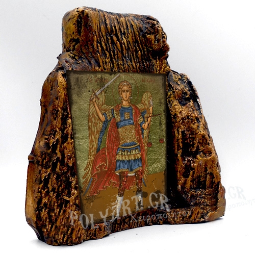 ΑΡΧΑΓΓΕΛΟΣ ΜΙΧΑΗΛ – Εικόνα σε Πέτρα (Μεσαία 13cm)