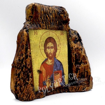 ΙΗΣΟΥΣ ΧΡΙΣΤΟΣ – Εικόνα σε Πέτρα (Μεσαία 13cm)