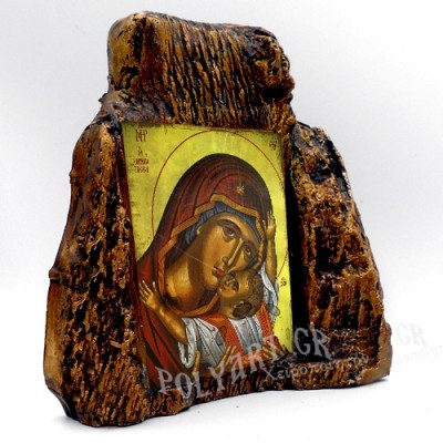 ΠΑΝΑΓΙΑ ΚΑΡΔΙΩΤΙΣΣΑ – Εικόνα σε Πέτρα (Μεσαία 13cm)
