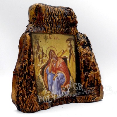 ΠΡΟΦΗΤΗΣ ΗΛΙΑΣ – Εικόνα σε Πέτρα (Μεσαία 13cm)