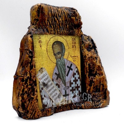 ΑΓΙΟΣ ΑΛΕΞΑΝΔΡΟΣ – Εικόνα σε Πέτρα (Μεσαία 13cm)