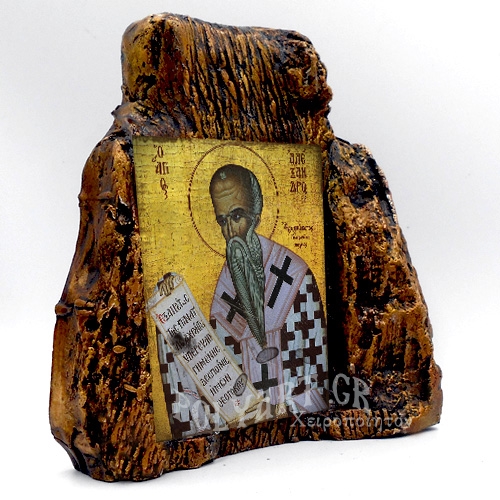 ΑΓΙΟΣ ΑΛΕΞΑΝΔΡΟΣ – Εικόνα σε Πέτρα (Μεσαία 13cm)
