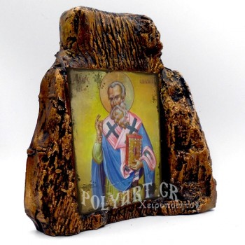 ΑΓΙΟΣ ΑΝΑΝΙΑΣ – Εικόνα σε Πέτρα (Μεσαία 13cm)