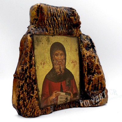 ΑΓΙΟΣ ΑΝΤΩΝΙΟΣ – Εικόνα σε Πέτρα (Μεσαία 13cm)