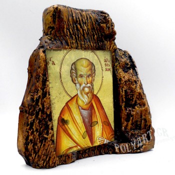 ΑΓΙΟΣ ΑΡΙΣΤΕΙΔΗΣ – Εικόνα σε Πέτρα (Μεσαία 13cm)