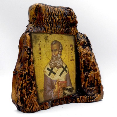 ΑΓΙΟΣ ΑΘΑΝΑΣΙΟΣ – Εικόνα σε Πέτρα (Μεσαία 13cm)