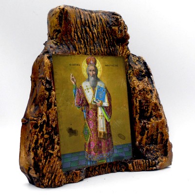 ΑΓΙΟΣ ΑΘΑΝΑΣΙΟΣ – Εικόνα σε Πέτρα (Μεσαία 13cm)