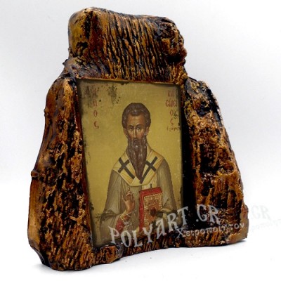 ΑΓΙΟΣ ΒΑΣΙΛΕΙΟΣ– Εικόνα σε Πέτρα (Μεσαία 13cm)