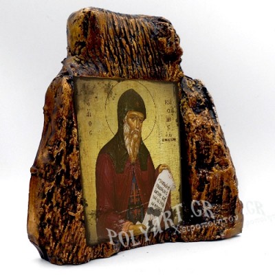 ΑΓΙΟΣ ΓΕΡΑΣΙΜΟΣ – Εικόνα σε Πέτρα (Μεσαία 13cm)