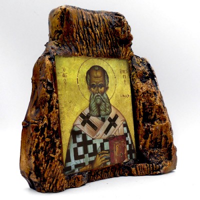 ΑΓΙΟΣ ΓΡΗΓΟΡΙΟΣ – Εικόνα σε Πέτρα (Μεσαία 13cm)