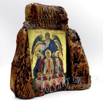 ΠΑΙΔΕΣ ΕΝ ΚΑΜΙΝΩ – Εικόνα σε Πέτρα (Μεσαία 13cm)