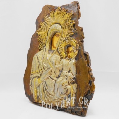 ΑΚΤΙΝΟΒΟΛΟΥΣΑ ΘΕΟΤΟΚΟΣ - Επιτραπέζια Πέτρα (21cm)