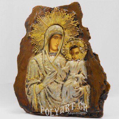 ΑΚΤΙΝΟΒΟΛΟΥΣΑ ΘΕΟΤΟΚΟΣ - Επιτραπέζια Πέτρα (21cm)