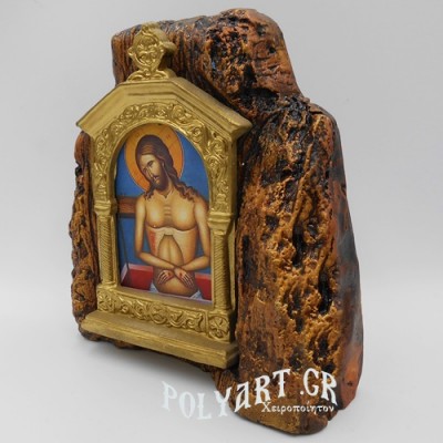 ΕΣΤΑΥΡΩΜΕΝΟΣ – Εικονοστάσι σε Βράχο (Μεσαίο 13cm) 