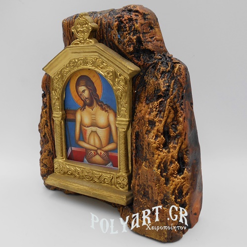 ΕΣΤΑΥΡΩΜΕΝΟΣ – Εικονοστάσι σε Βράχο (Μεσαίο 13cm) 