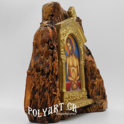 ΕΣΤΑΥΡΩΜΕΝΟΣ – Εικονοστάσι σε Βράχο (Μεσαίο 13cm) 