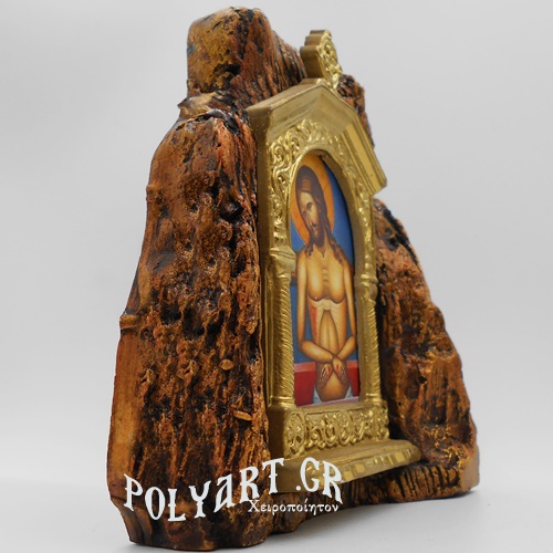 ΕΣΤΑΥΡΩΜΕΝΟΣ – Εικονοστάσι σε Βράχο (Μεσαίο 13cm) 