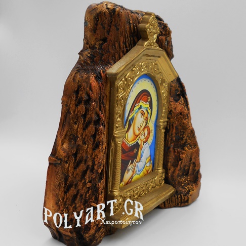 ΜΗΤΗΡ ΘΕΟΥ – Εικονοστάσι σε Βράχο (Μεσαίο 13cm) 