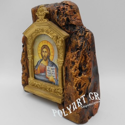 ΠΑΝΤΟΚΡΑΤΩΡ – Εικονοστάσι σε Βράχο (Μεσαίο 13cm) 