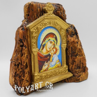 ΜΗΤΗΡ ΘΕΟΥ – Εικονοστάσι σε Βράχο (Μεσαίο 13cm) 