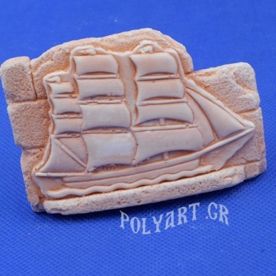 Ιστιοφόρο Πλοίο - Μαγνητάκι Ψυγείου