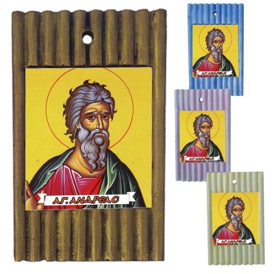 ΑΓΙΟΣ ΑΝΔΡΕΑΣ - Ριγέ Κεραμική Εικονίτσα 