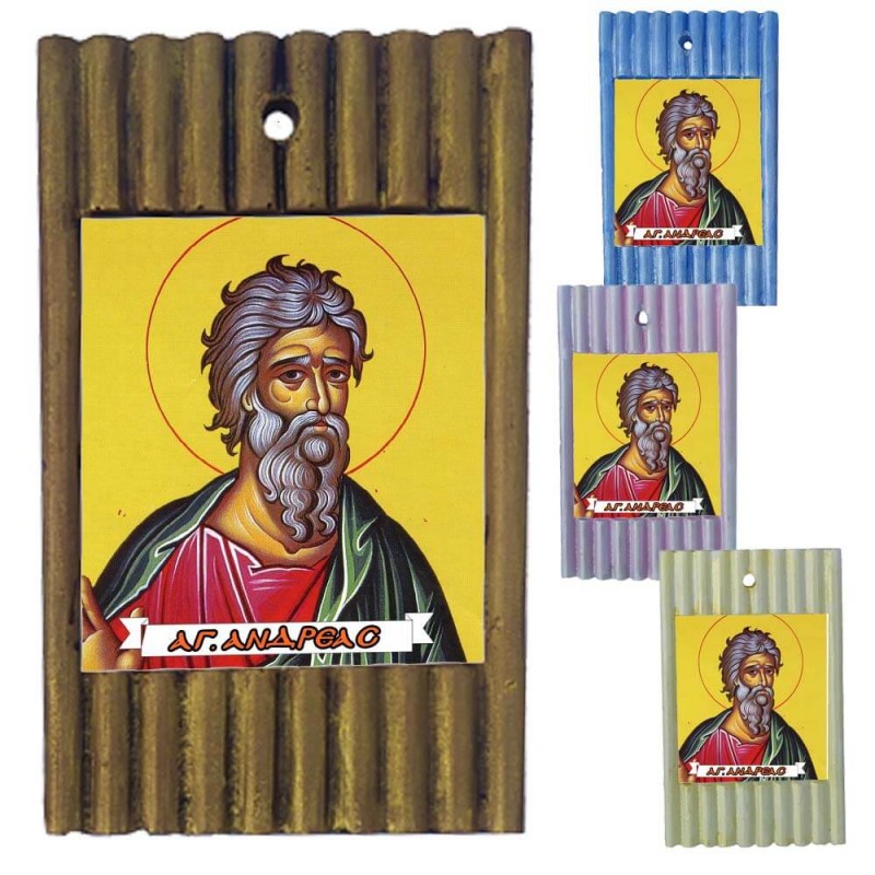 ΑΓΙΟΣ ΑΝΔΡΕΑΣ - Ριγέ Κεραμική Εικονίτσα 