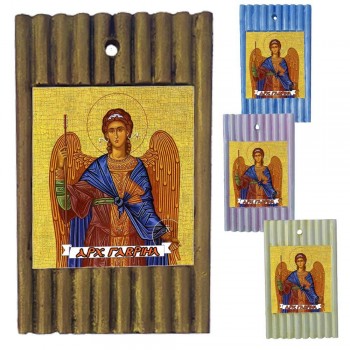 ΑΡΧΑΓΓΕΛΟΣ ΓΑΒΡΙΗΛ - Ριγέ Κεραμική Εικονίτσα 