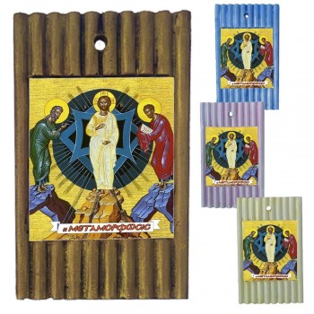 ΜΕΤΑΜΟΡΦΩΣΗ ΤΟΥ ΣΩΤΗΡΟΣ - Ριγέ Κεραμική Εικονίτσα