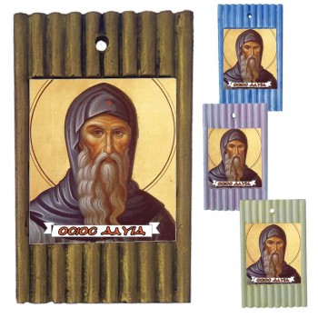 ΄ΟΣΙΟΣ ΔΑΥΙΔ - Ριγέ Κεραμική Εικονίτσα