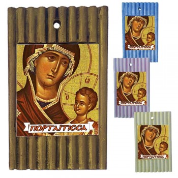 ΠΑΝΑΓΙΑ ΠΟΡΤΑΪΤΙΣΣΑ - Ριγέ Κεραμική Εικονίτσα