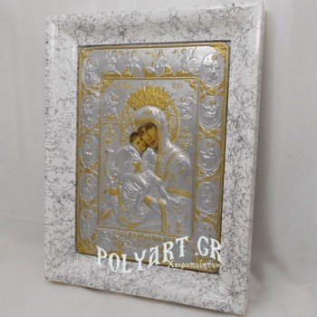 ΠΑΝΑΓΙΑ ΑΞΙΟΝ ΕΣΤΙ – (Ασημένια 45cm Λευκή)