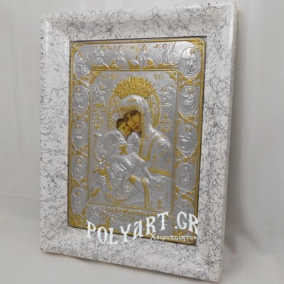 ΠΑΝΑΓΙΑ ΑΞΙΟΝ ΕΣΤΙ – (Ασημένια 45cm Λευκή)