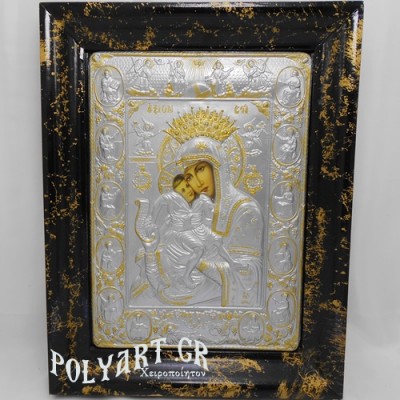 ΠΑΝΑΓΙΑ ΑΞΙΟΝ ΕΣΤΙ – (Ασημένια 45cm Μαύρη)