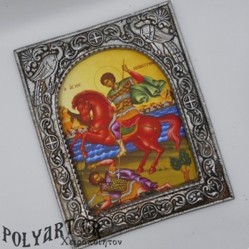 ΑΓΙΟΣ ΔΗΜΗΤΡΙΟΣ - Ασημένια 23cm