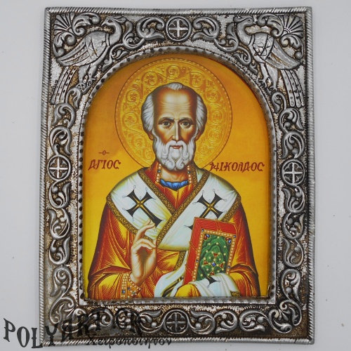 ΑΓΙΟΣ ΝΙΚΟΛΑΟΣ - Ασημένια 23cm