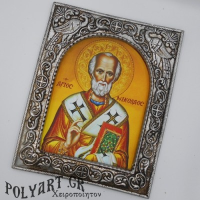 ΑΓΙΟΣ ΝΙΚΟΛΑΟΣ - Ασημένια 23cm