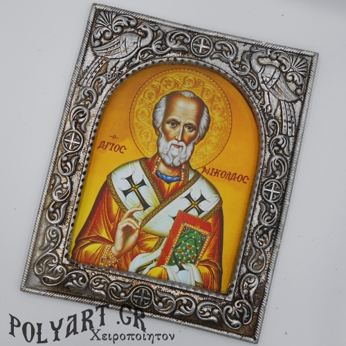 ΑΓΙΟΣ ΝΙΚΟΛΑΟΣ - Ασημένια 23cm