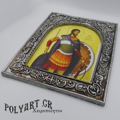 ΑΓΙΟΣ ΑΡΤΕΜΙΟΣ- Ασημένια 23cm