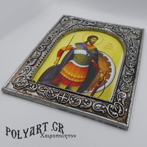 ΑΓΙΟΣ ΑΡΤΕΜΙΟΣ- Ασημένια 23cm