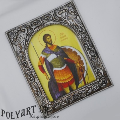 ΑΓΙΟΣ ΑΡΤΕΜΙΟΣ- Ασημένια 23cm