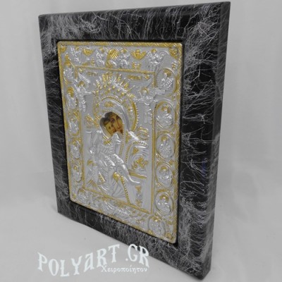 ΠΑΝΑΓΙΑ ΑΞΙΟΝ ΕΣΤΙ – (Ασημένια 28cm-Μαύρη)